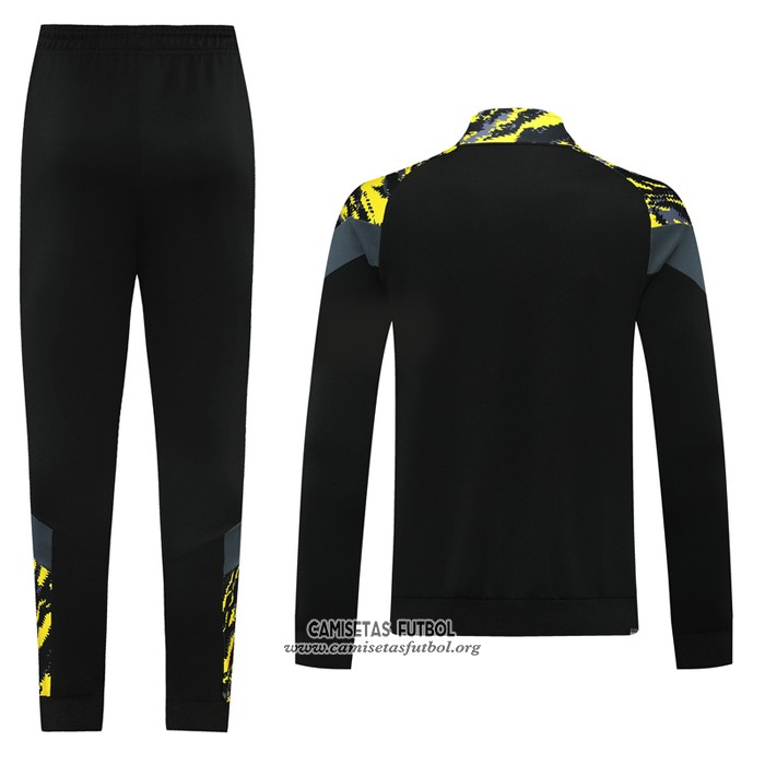 Chandal de Chaqueta del Borussia Dortmund 2021 Negro
